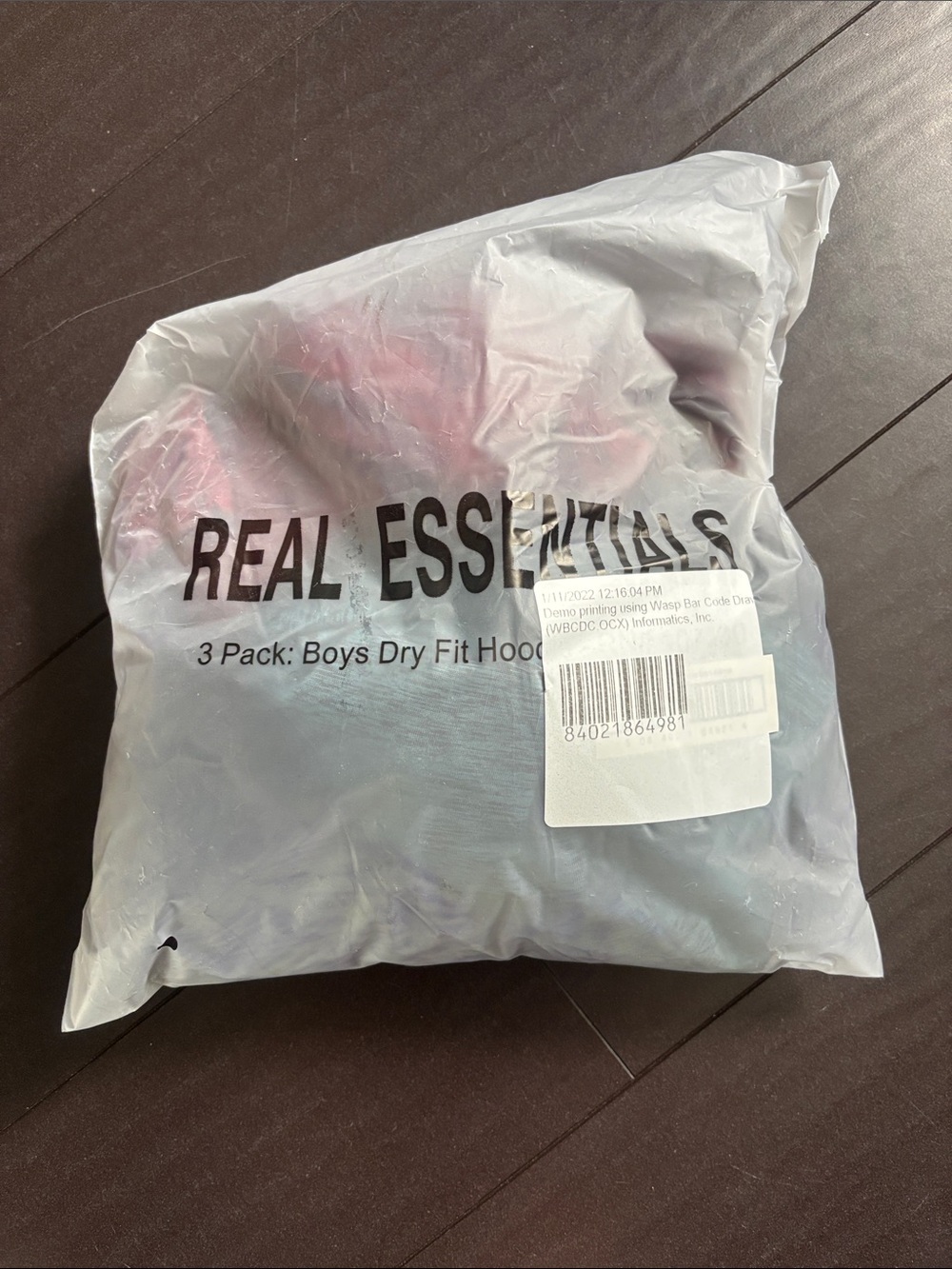 Real Essentials Boys' Dry Fit Hoodies - Pack of 3 - Gray & Pink